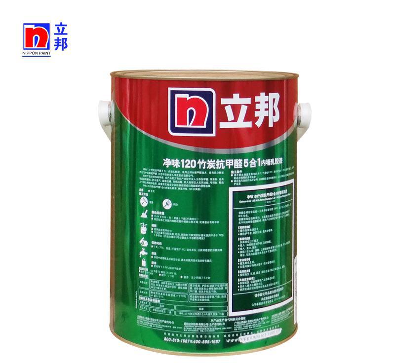 立邦漆 120竹炭5合1凈味內(nèi)墻漆 白色內(nèi)墻涂料乳膠漆 5L 價(jià)格實(shí)惠