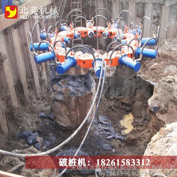 上海液壓破樁機現(xiàn)場，破樁機圖片，破樁機那里有，破樁機什么品牌好